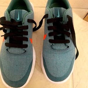 Nike Victory G Lite Golf Shoes Unisex M 5 FM 6.5 Green Stone/Hot Punch-White